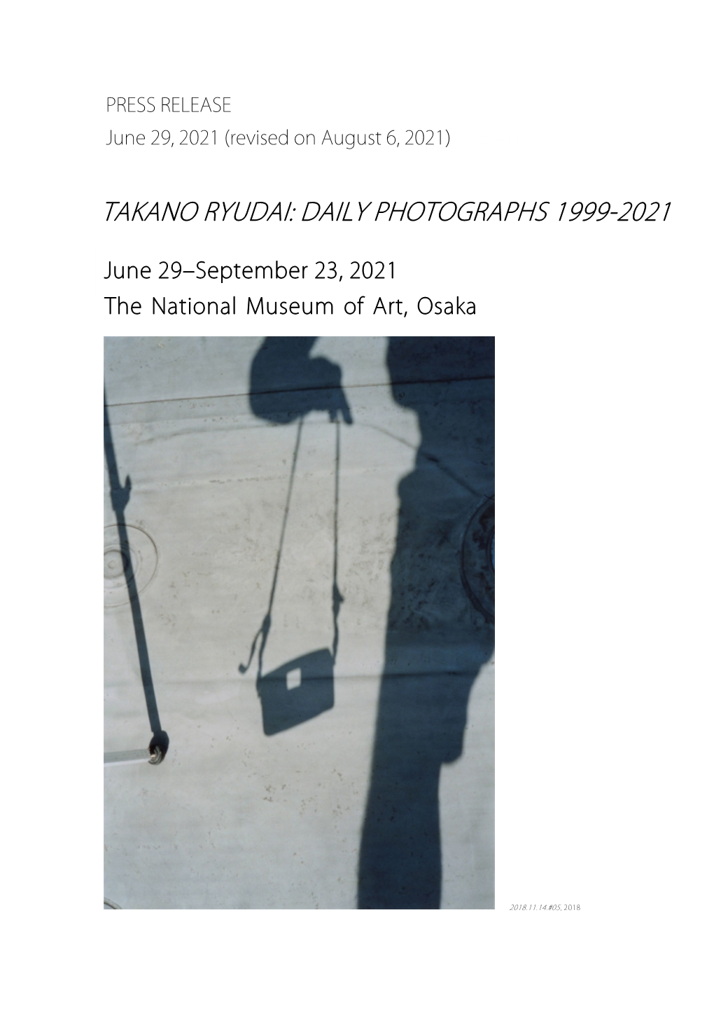 Takano Ryudai: Daily Photographs 1999-2021