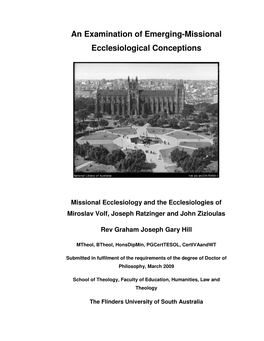 An Examination of Emerging-Missional Ecclesiological Conceptions