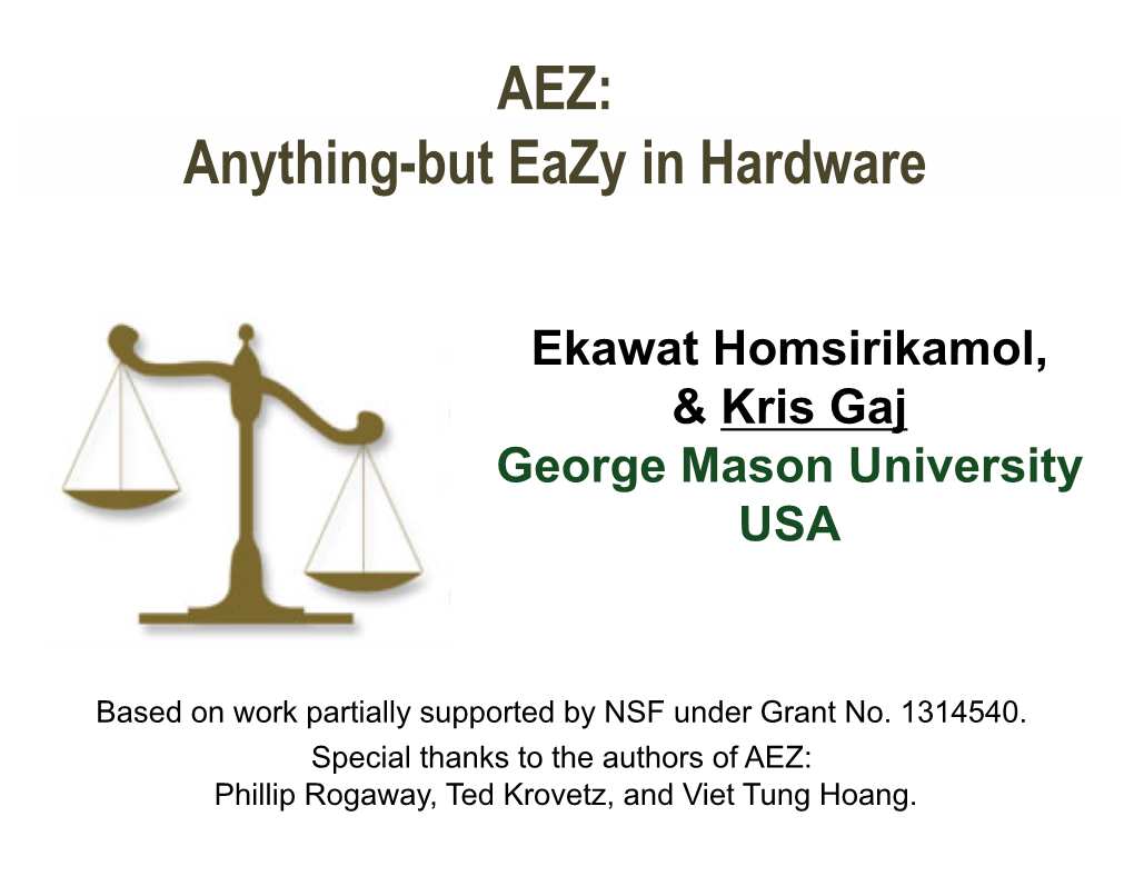 Anything-But Eazy in Hardware