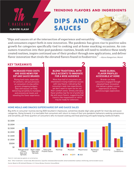 Dips and Sauces Sit at the Intersection of Experience and Versatility and Consumers Expect Both in New Innovation