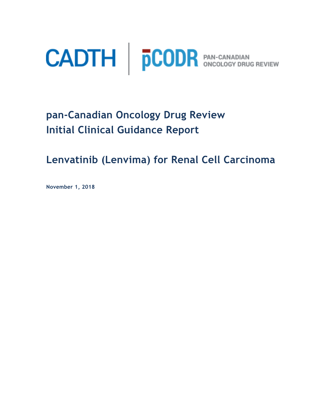 (Lenvima) for Renal Cell Carcinoma