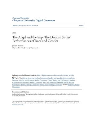 The Duncan Sisters' Performances of Race and Gender