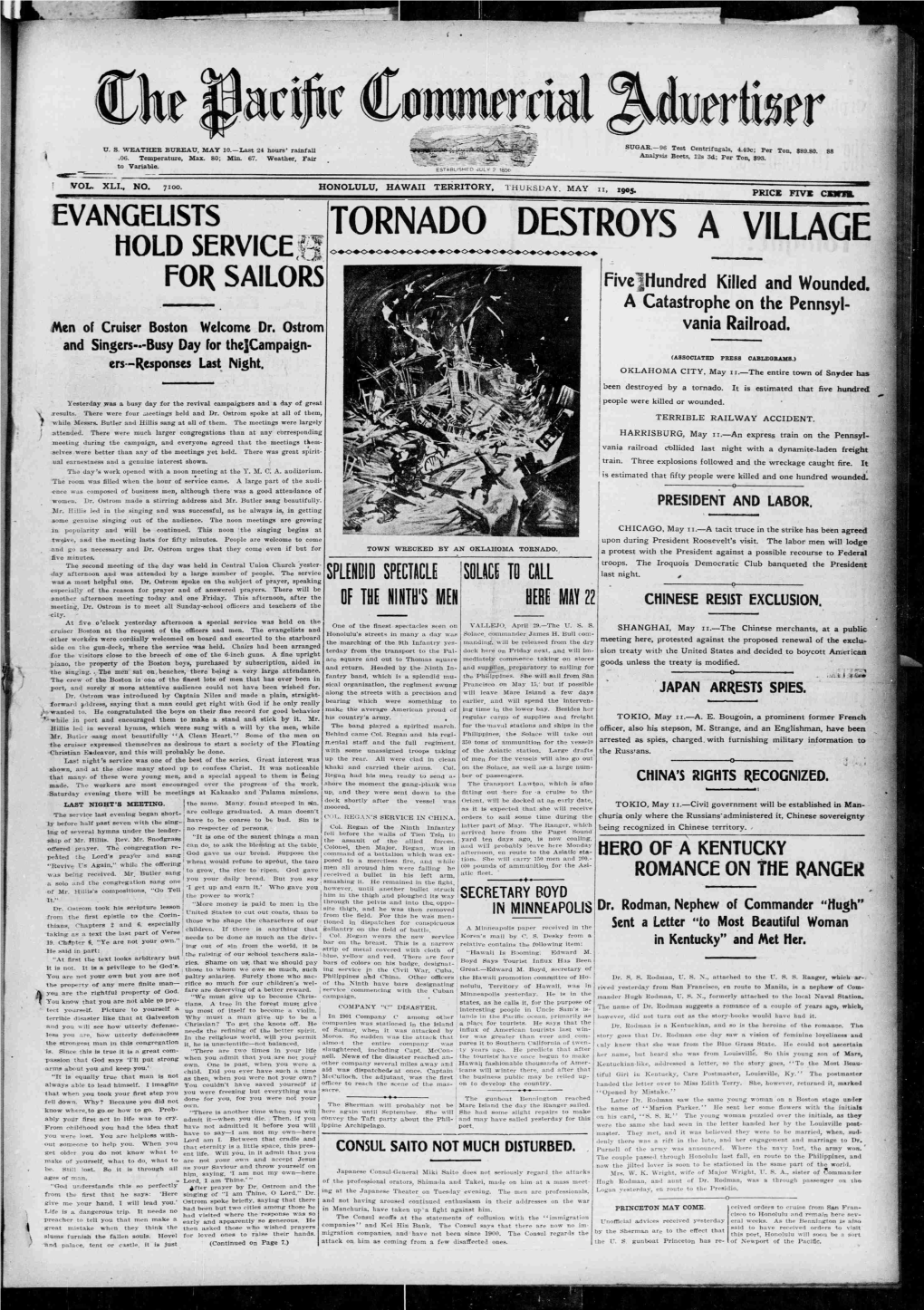 Tornado Destroys a Village