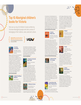 Top 10 Aboriginal Children's Books for Victoria