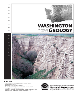 Washington Geology, July 2002