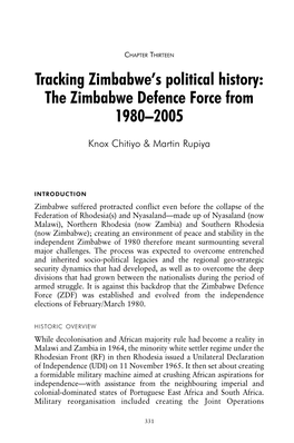 The Zimbabwe Defence Force from 1980–2005