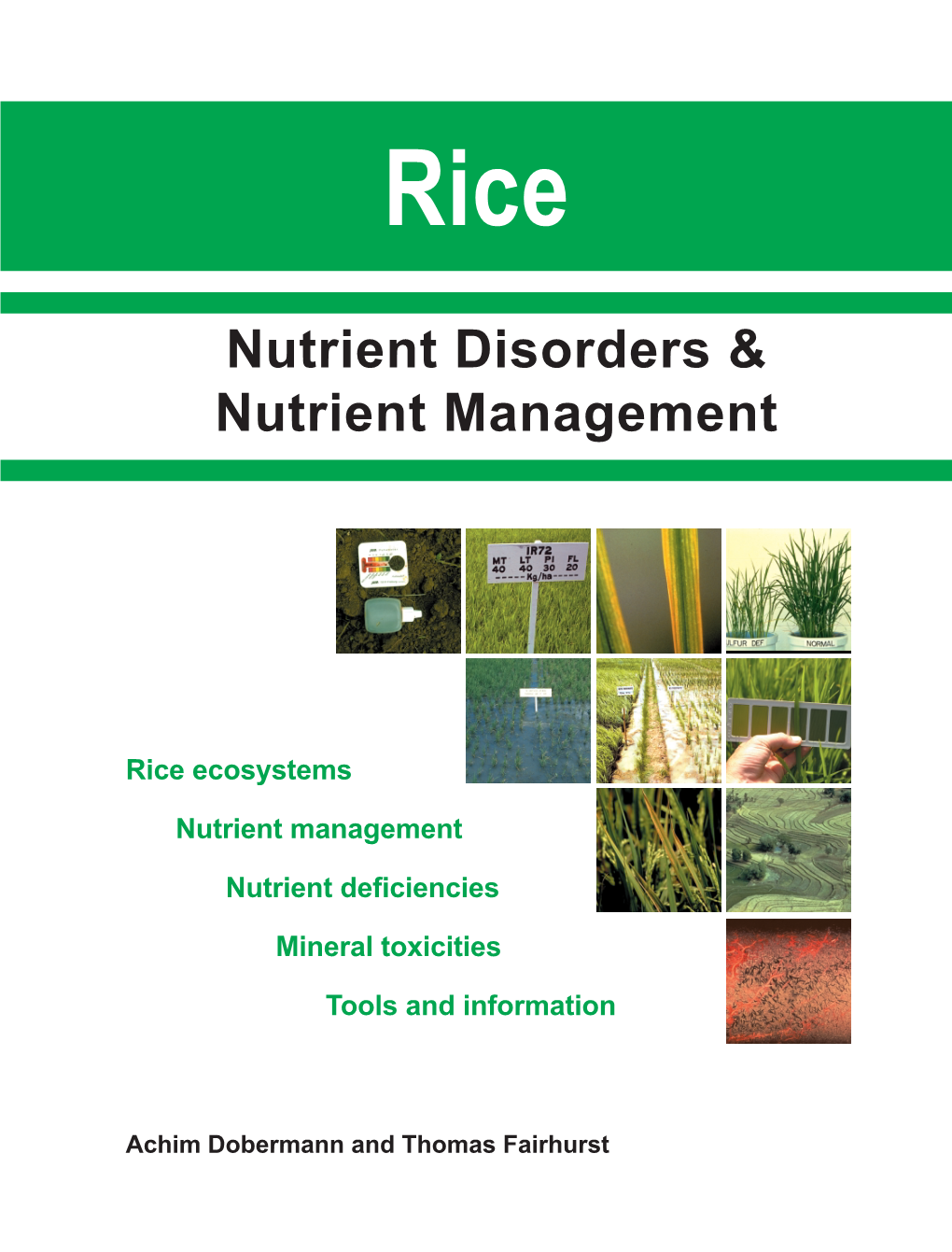 Nutrient Disorders & Nutrient Management