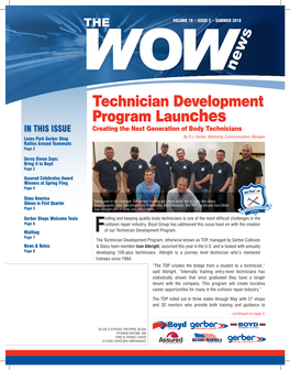 Technician Development Program Launches Albright Built the Program Under Structural and Rivet Bonding