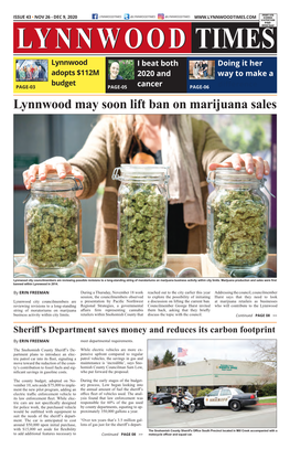 Lynnwood May Soon Lift Ban on Marijuana Sales