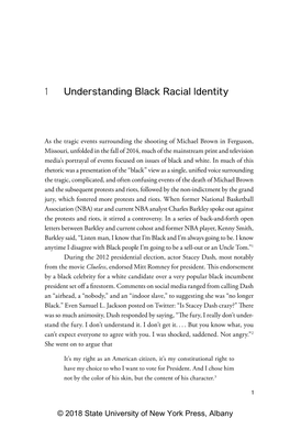 1 Understanding Black Racial Identity
