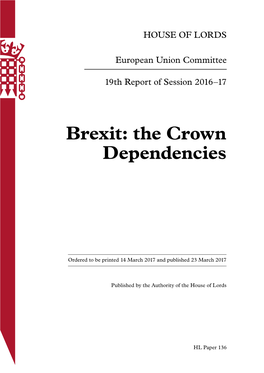 Brexit: the Crown Dependencies
