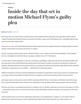 Inside the Day That Set in Motion Michael Flynn's Guilty Plea