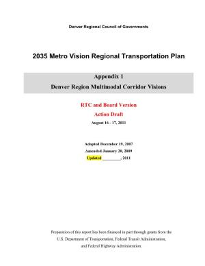 2035 Metro Vision Regional Transportation Plan