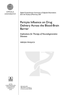 Pericyte Influence on Drug Delivery Across the Blood-Brain Barrier