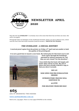Newsletter April 2020