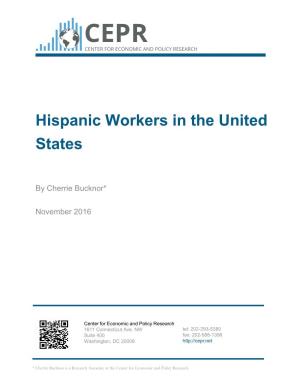Hispanic Workers in the United States