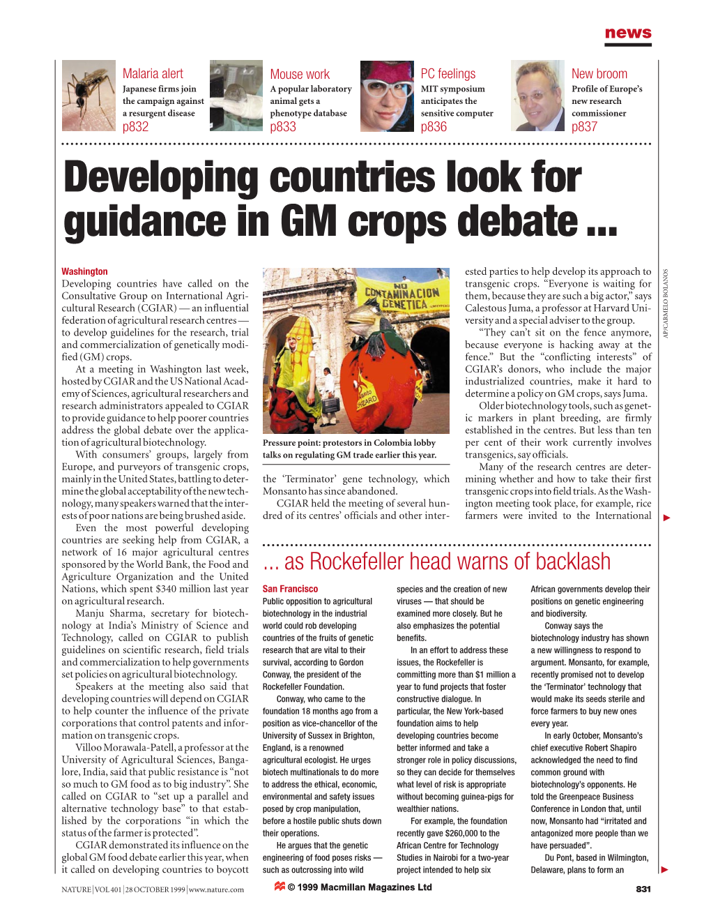 Developing Countries Look for Guidance in GM Crops Debate