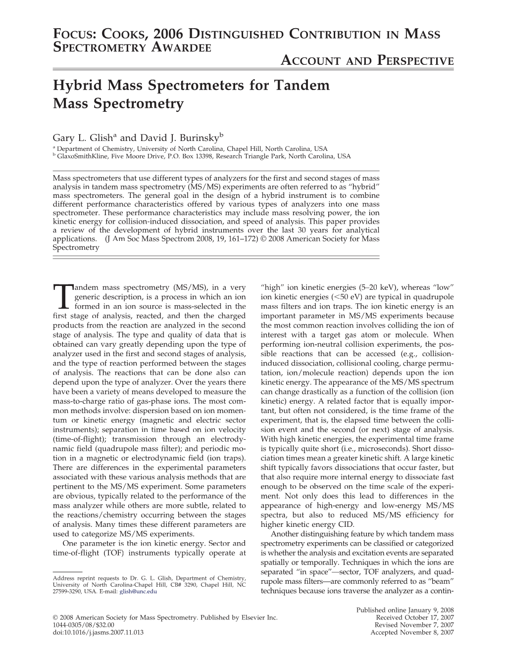 Hybrid Mass Spectrometers for Tandem Mass Spectrometry