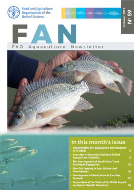 FAO Aquaculture Newsletter, October 2018
