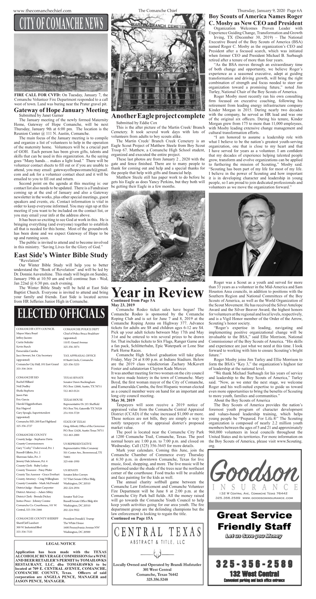 City of Comanche News