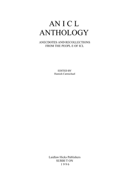 An I C L Anthology