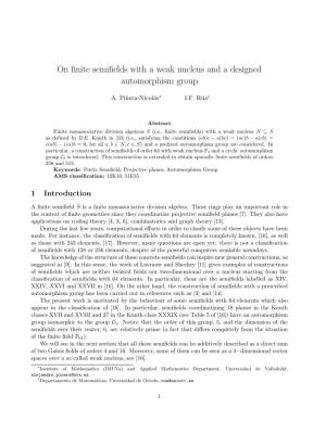 On Finite Semifields with a Weak Nucleus and a Designed