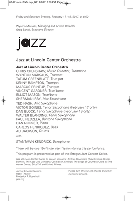 Jazz at Lincoln Center Orchestra