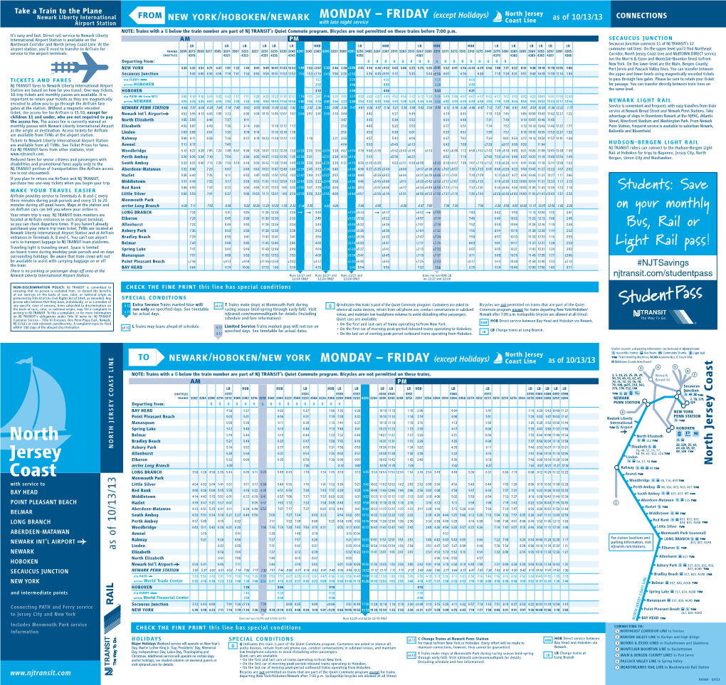 North Jersey Coast Line Master File