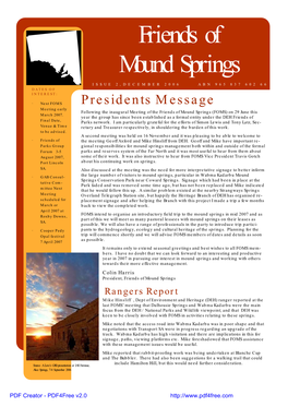 Friends of Mound Springs