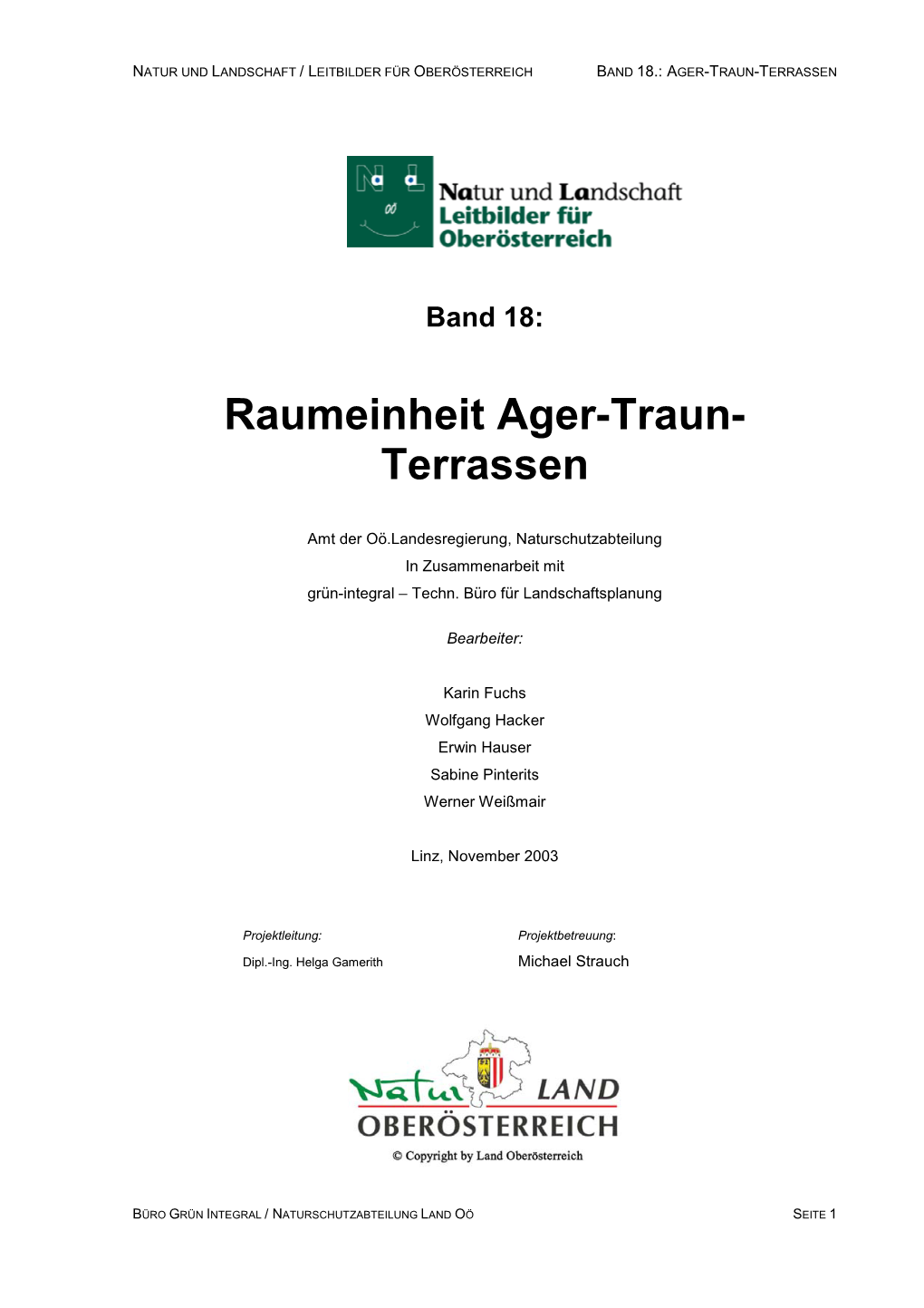 Raumeinheit Ager-Traun- Terrassen