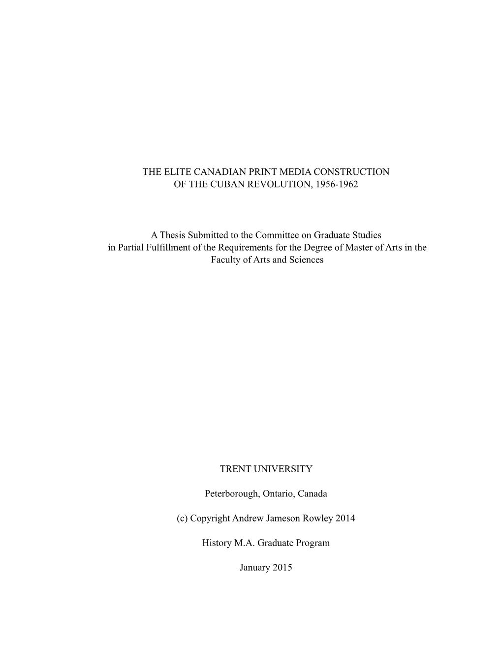 ROWLEY Thesis