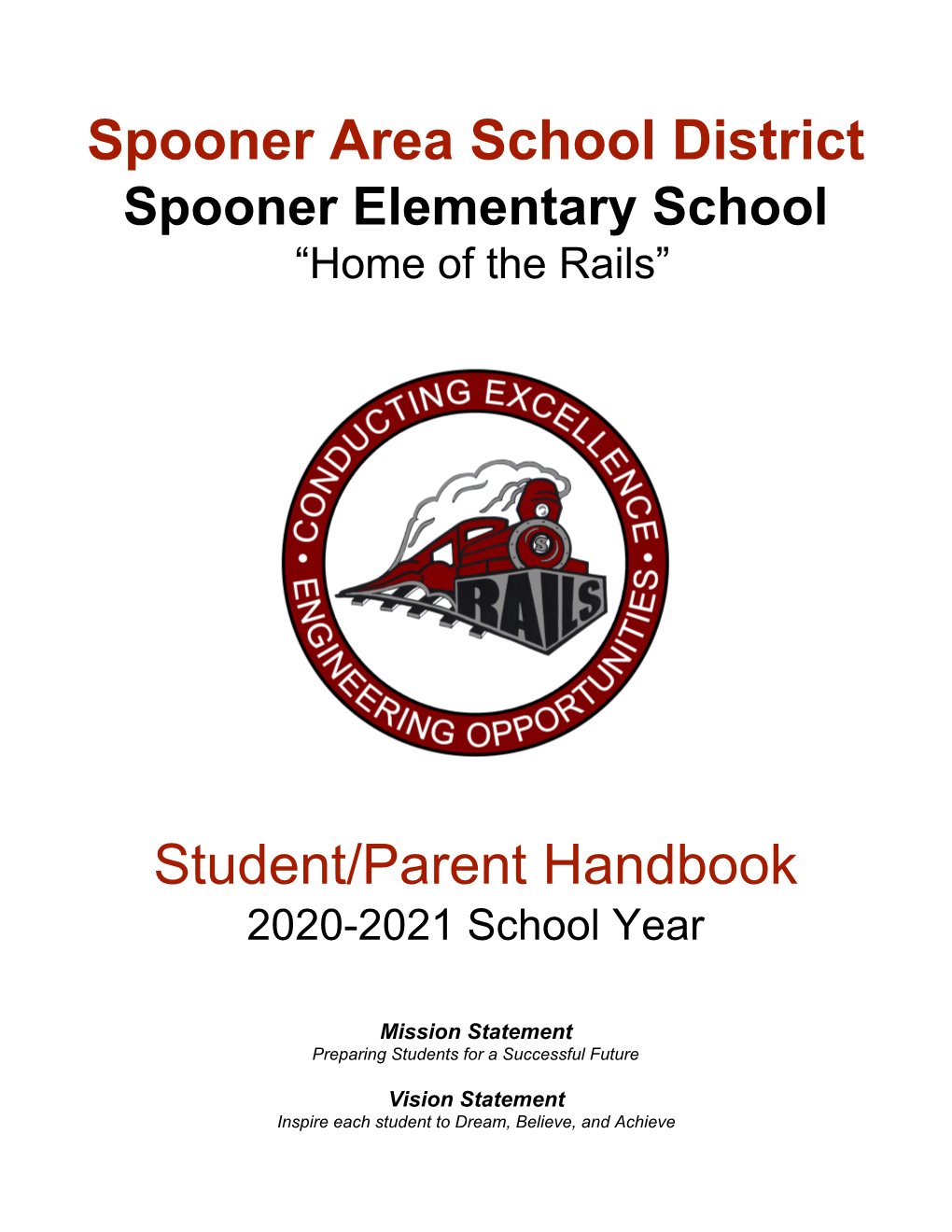 Spooner Area School District Student/Parent Handbook