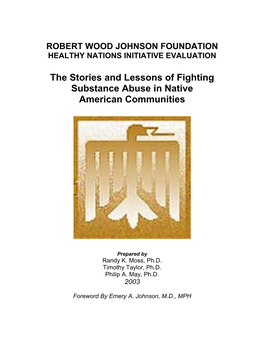 The Stories and Lessons of Fighting Substance Abuse in Native American Communities