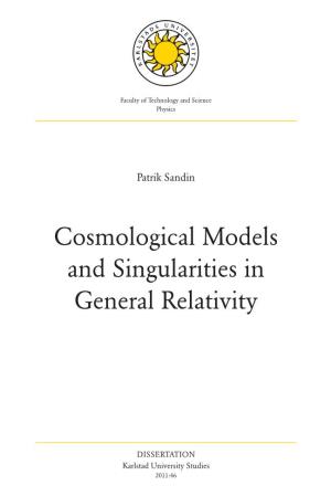 Cosmological Models and Singularities in General Relativity