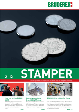 2 | 12 Stamper the Magazine for High-Performance Punching Technology