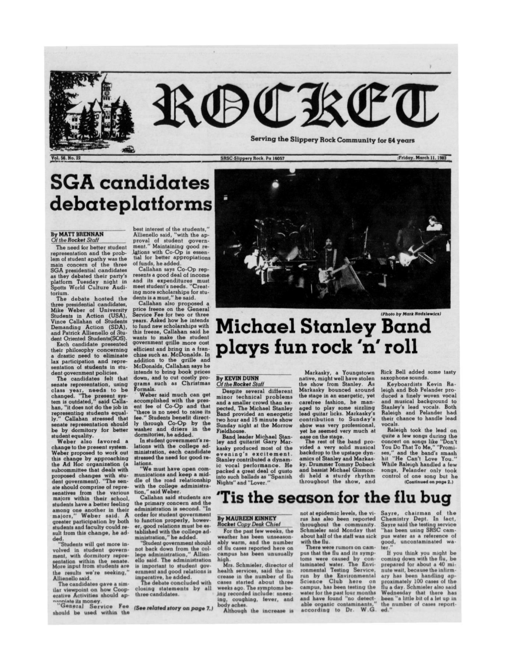 SGA Debateplatforms Michael Stanley Band Plays Fun Rock