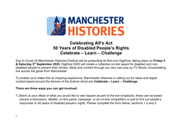 Celebrating Alf's Act 50 Years of Disabled