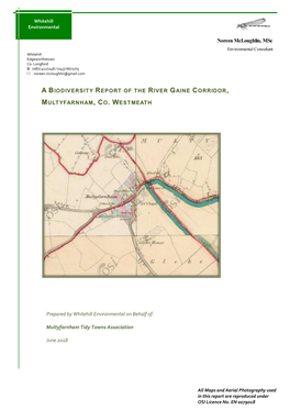 Multyfarnham Biodiversity Report of River Gaine