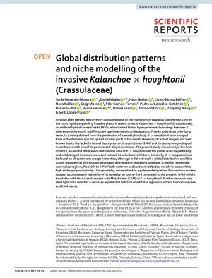 Global Distribution Patterns and Niche