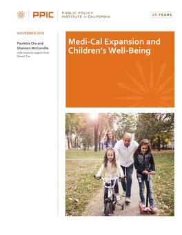 Medi-Cal Expansion and Children's Well-Being