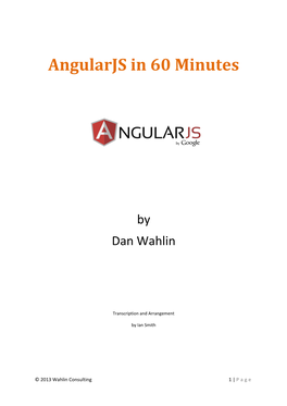 Angularjs in 60 Minutes