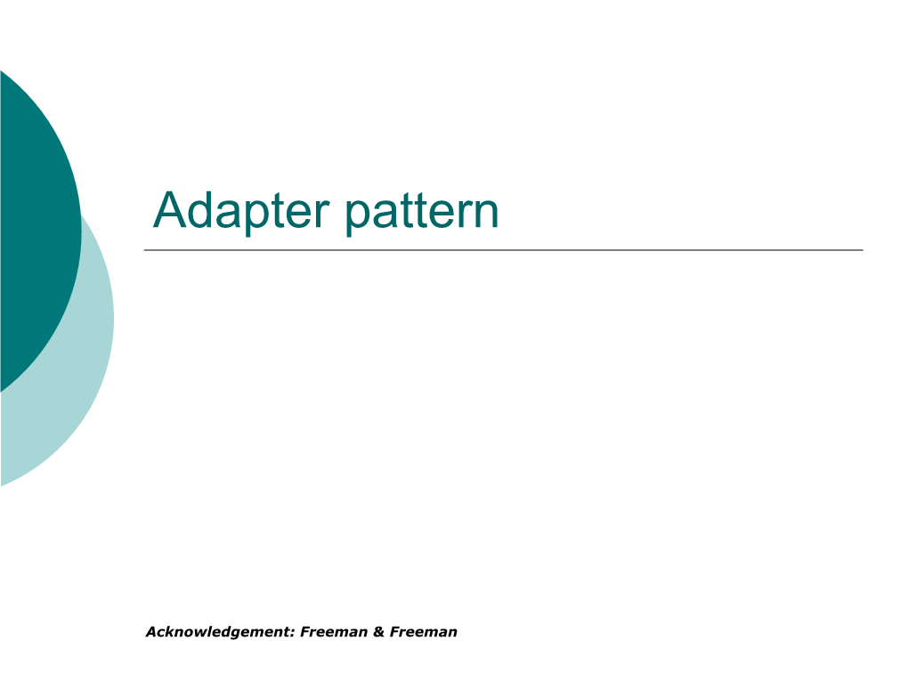 Adapter Pattern