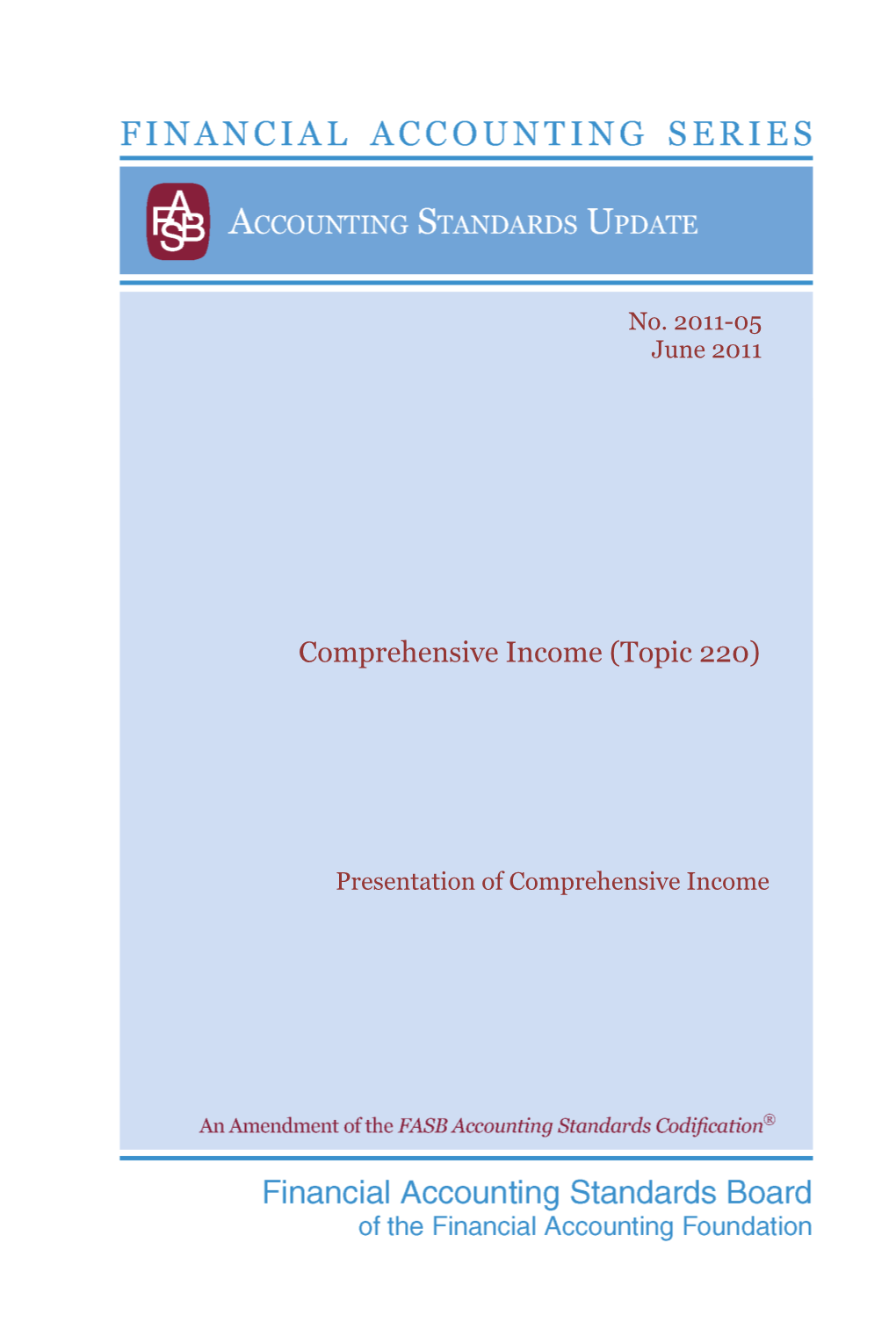 Comprehensive Income (Topic 220)