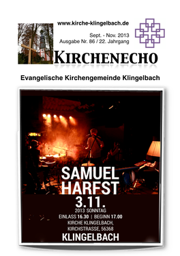 Kirchenecho 4/2013 (Nr.86) Seite 1