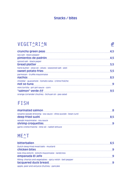 VEGETARIAN V FISH MEAT