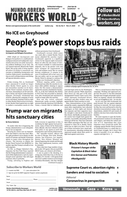 People's Power Stops Bus Raids