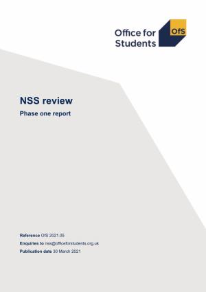 NSS Review Phase One Report