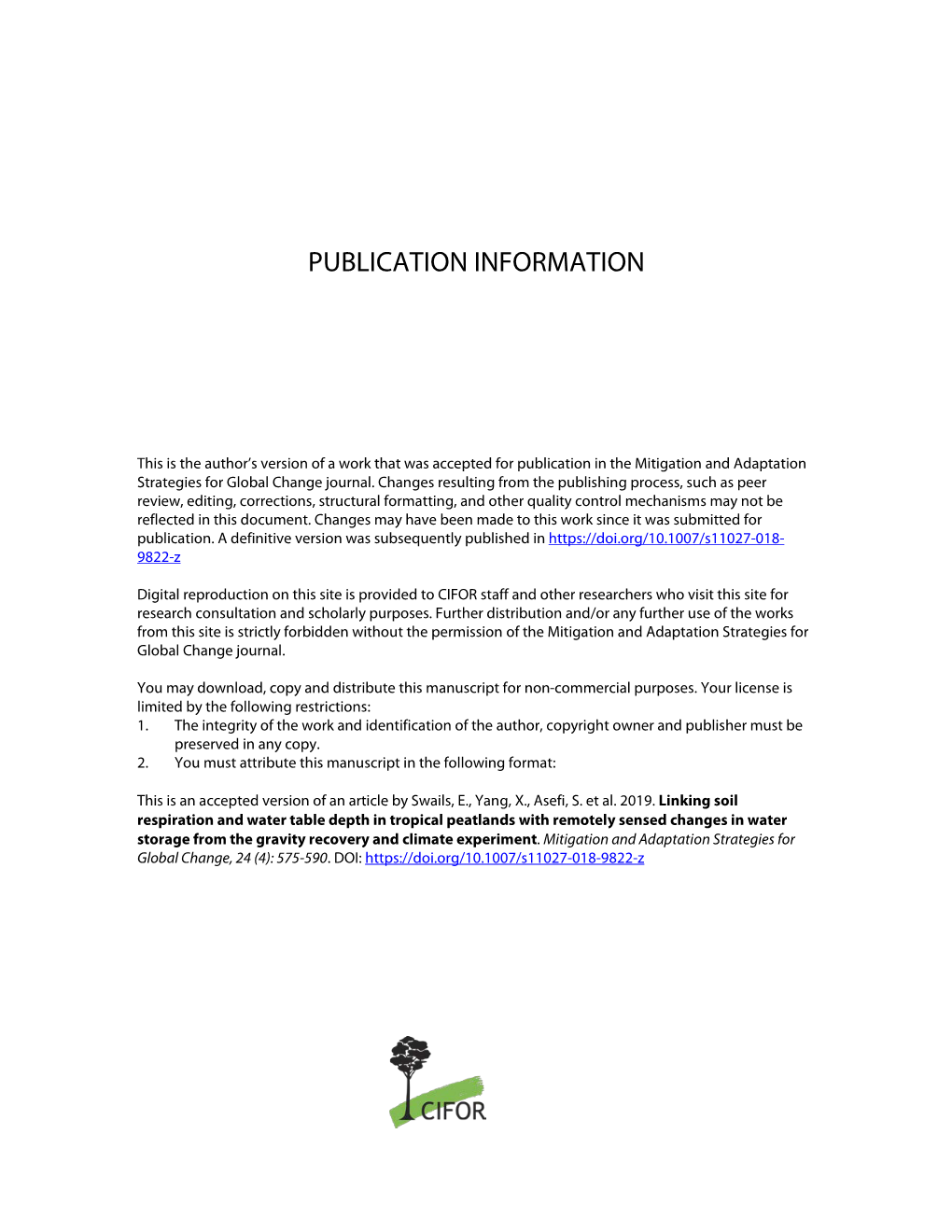 Publication Information