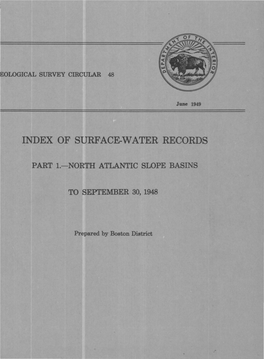 Index of Surface-Water Records