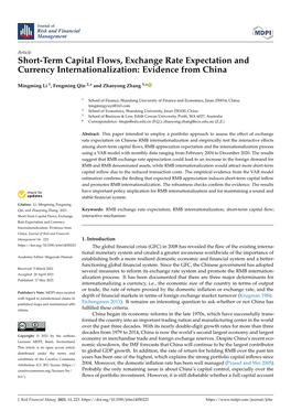 Short-Term Capital Flows, Exchange Rate Expectation and Currency Internationalization: Evidence from China